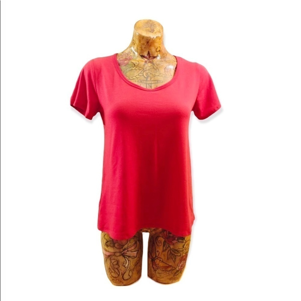 Lularoe top XS short sleeve red tunic